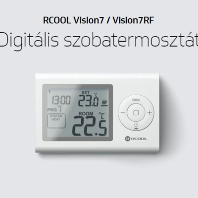 RCool szobatermosztát Vision7, LCD, programozható